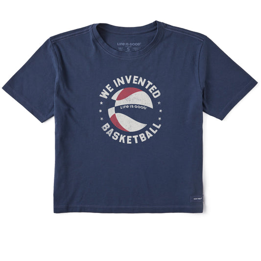 Women's We Invented Basketball Short Sleeve Crusher Boxy Tee
