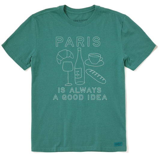 Men's Paris is Always a Good Idea Short Sleeve Crusher Tee