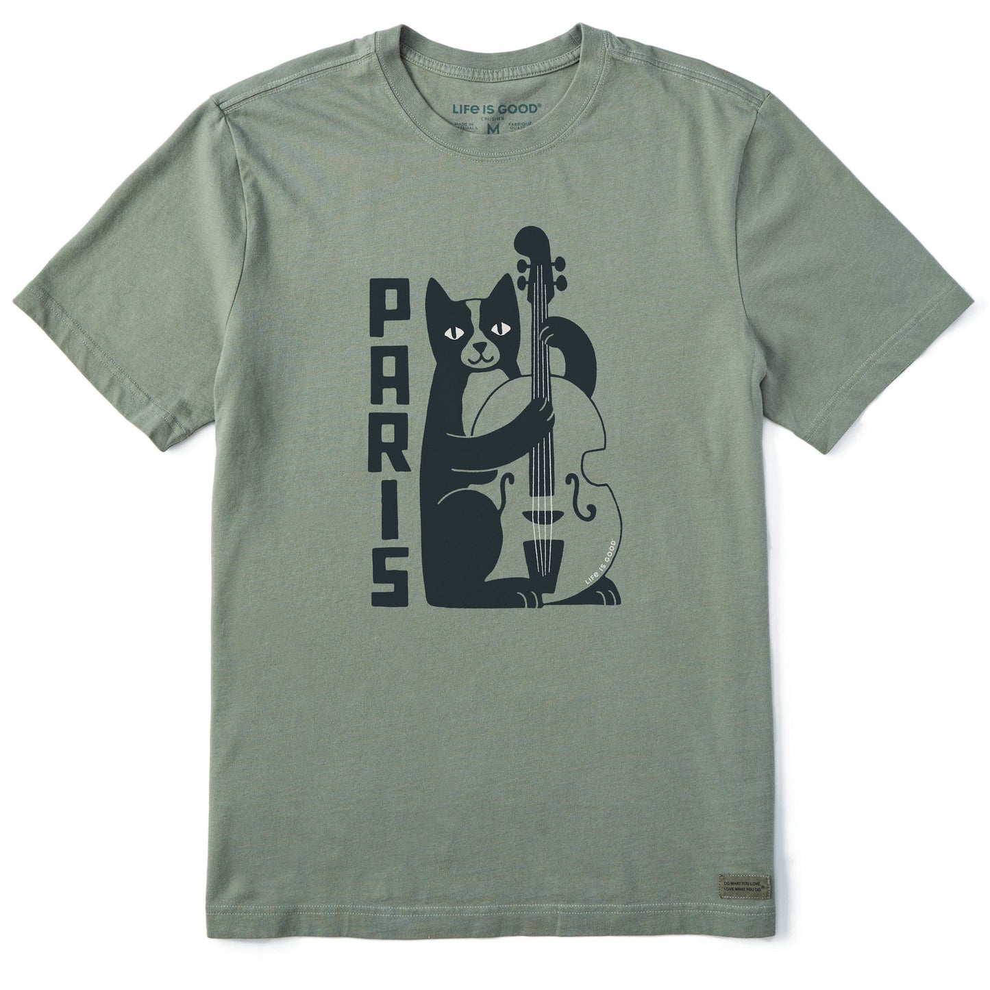Men's Paris Jazz Cat Short Sleeve Tee