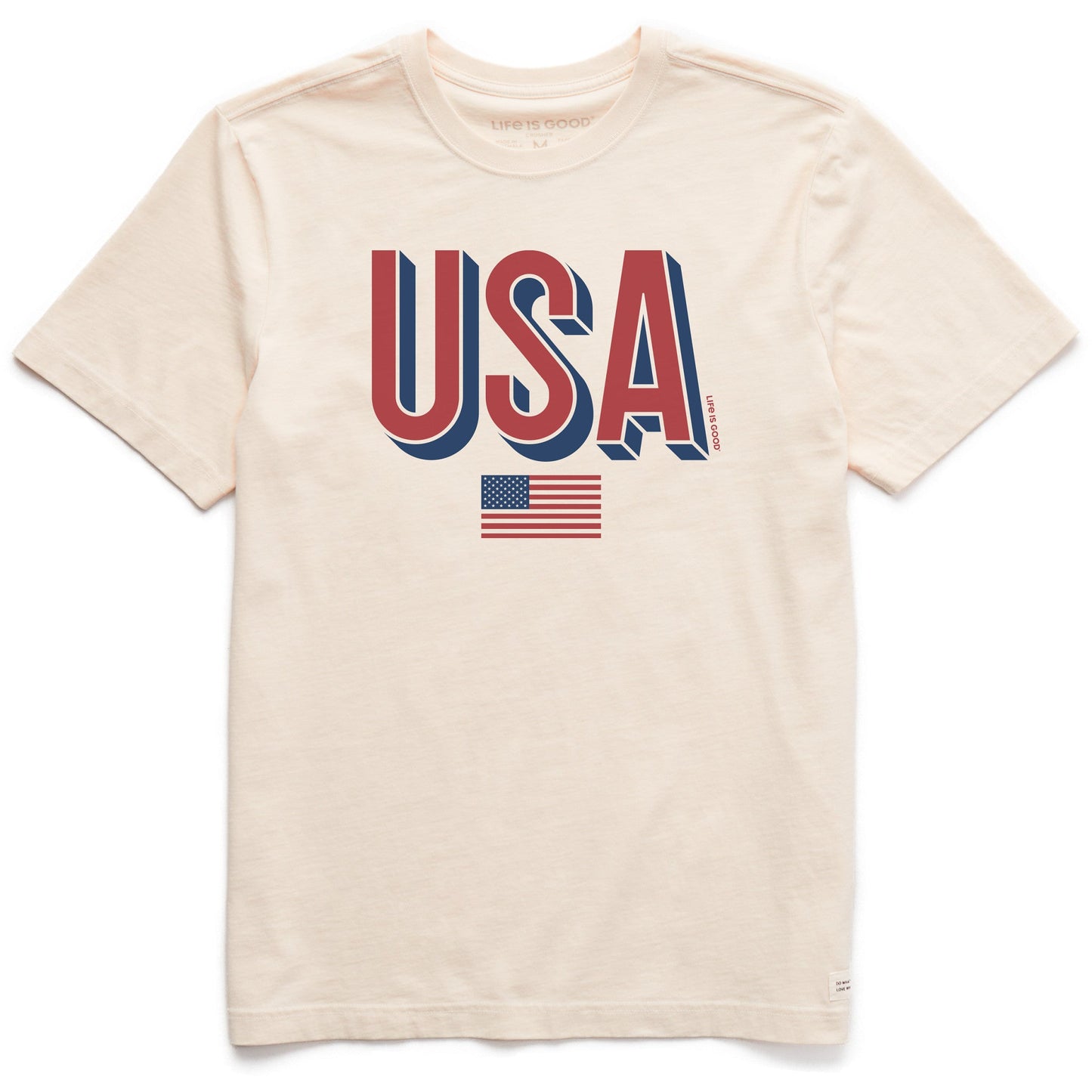 Men's USA Flag Short Sleeve Crusher Tee