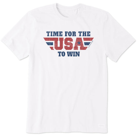 Men's Time for the USA to Win Short Sleeve Crusher-LITE Tee
