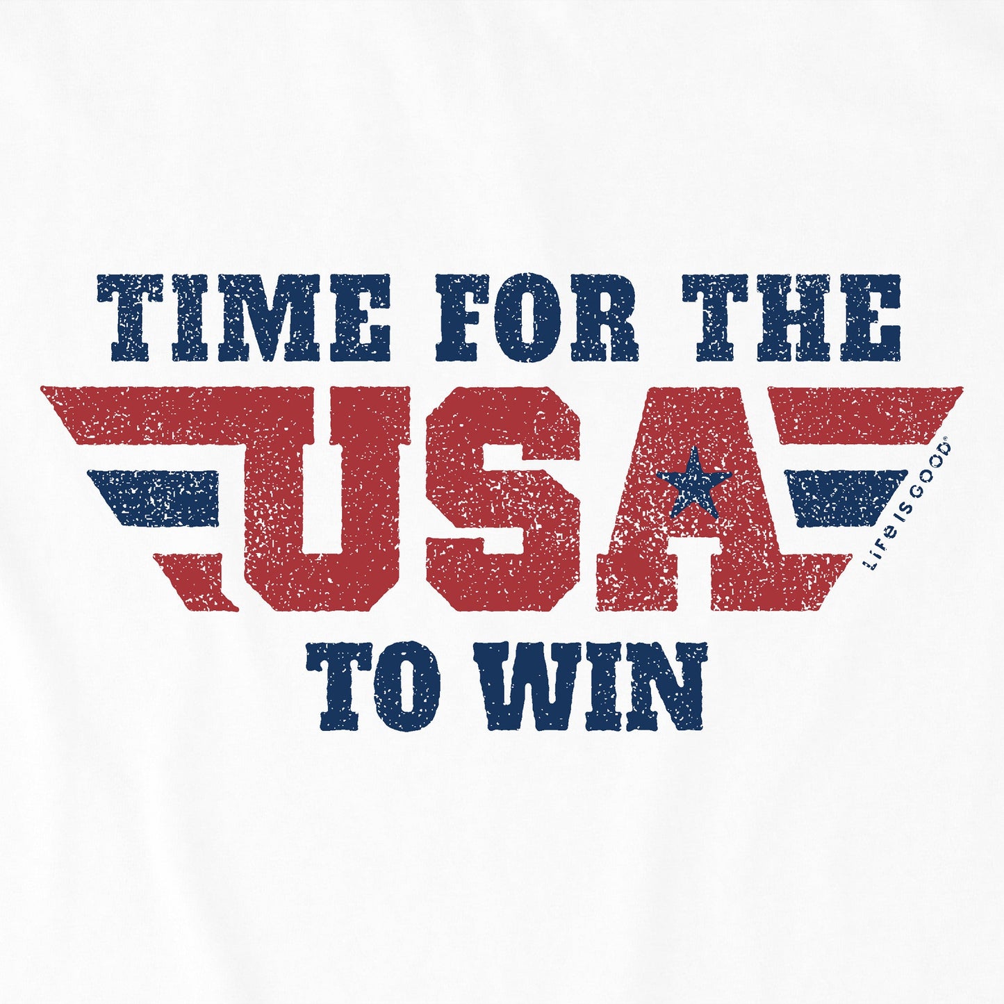 Men's Time for the USA to Win Short Sleeve Crusher-LITE Tee