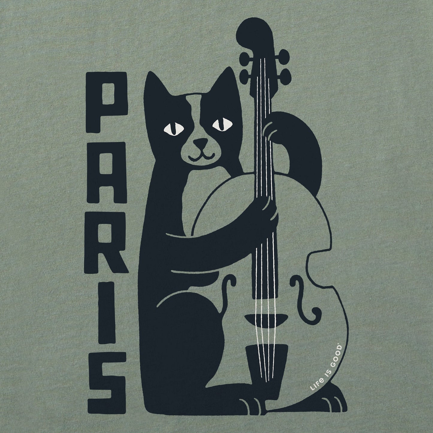 Men's Paris Jazz Cat Short Sleeve Tee
