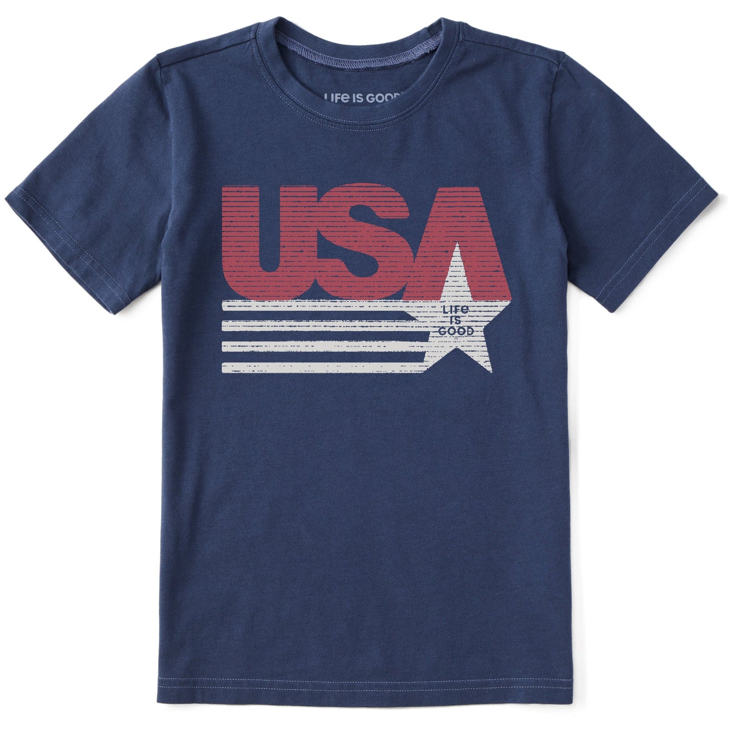 Kids USA Shooting Star Short Sleeve Crusher Tee