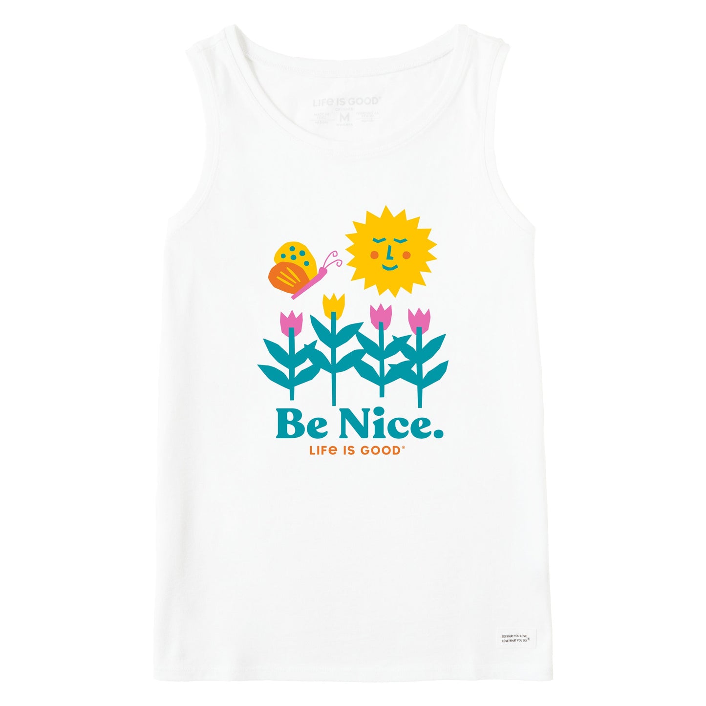 Women's Be Nice Flowers Crusher Tank