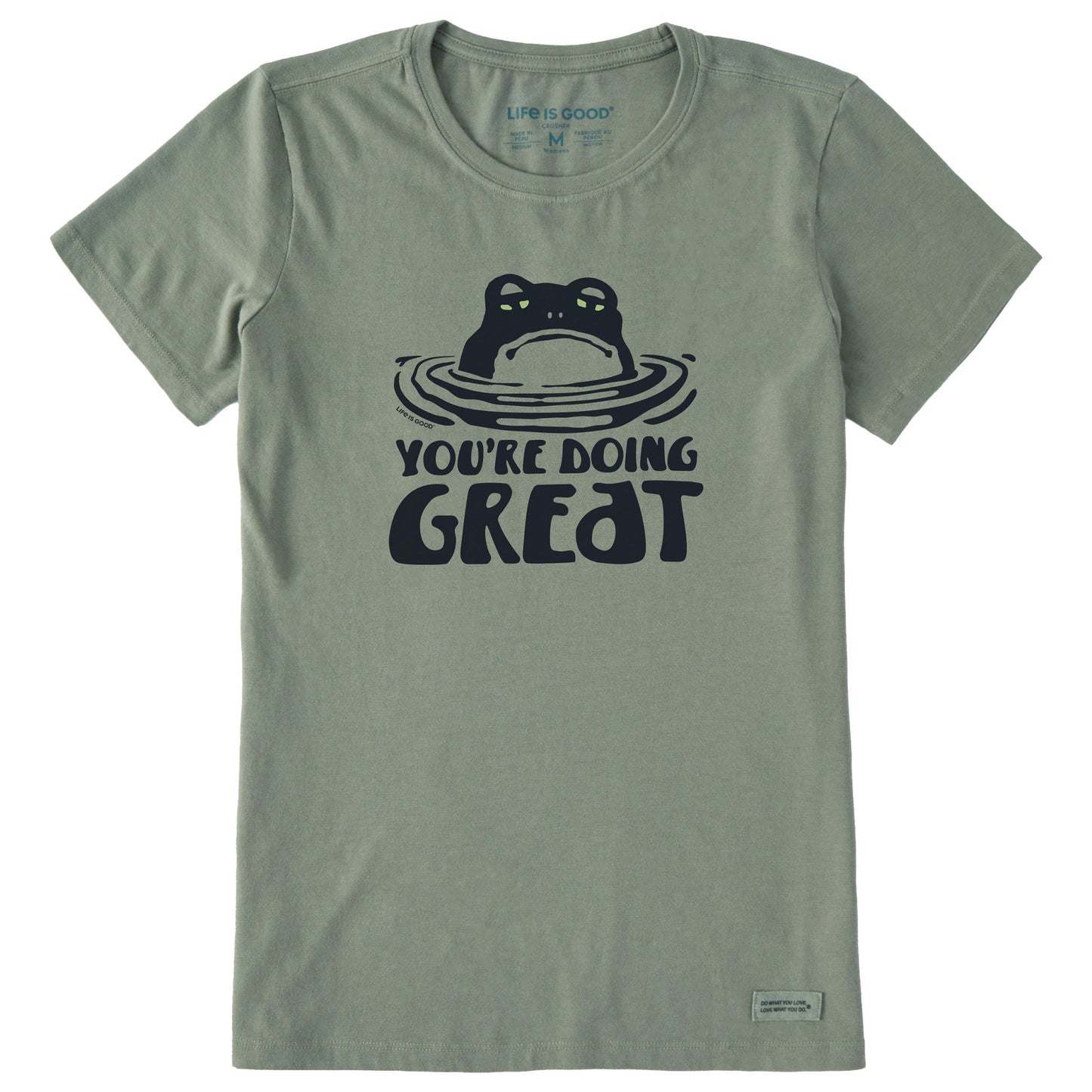 Women's You're Doing Great Frog Short Sleeve Crusher Tee