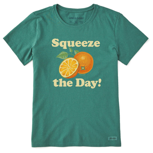 Women's Squeeze the Day Oranges Short Sleeve Crusher Tee