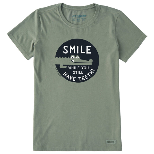 Women's Smile While You Have Teeth Gator Short Sleeve Crusher Tee
