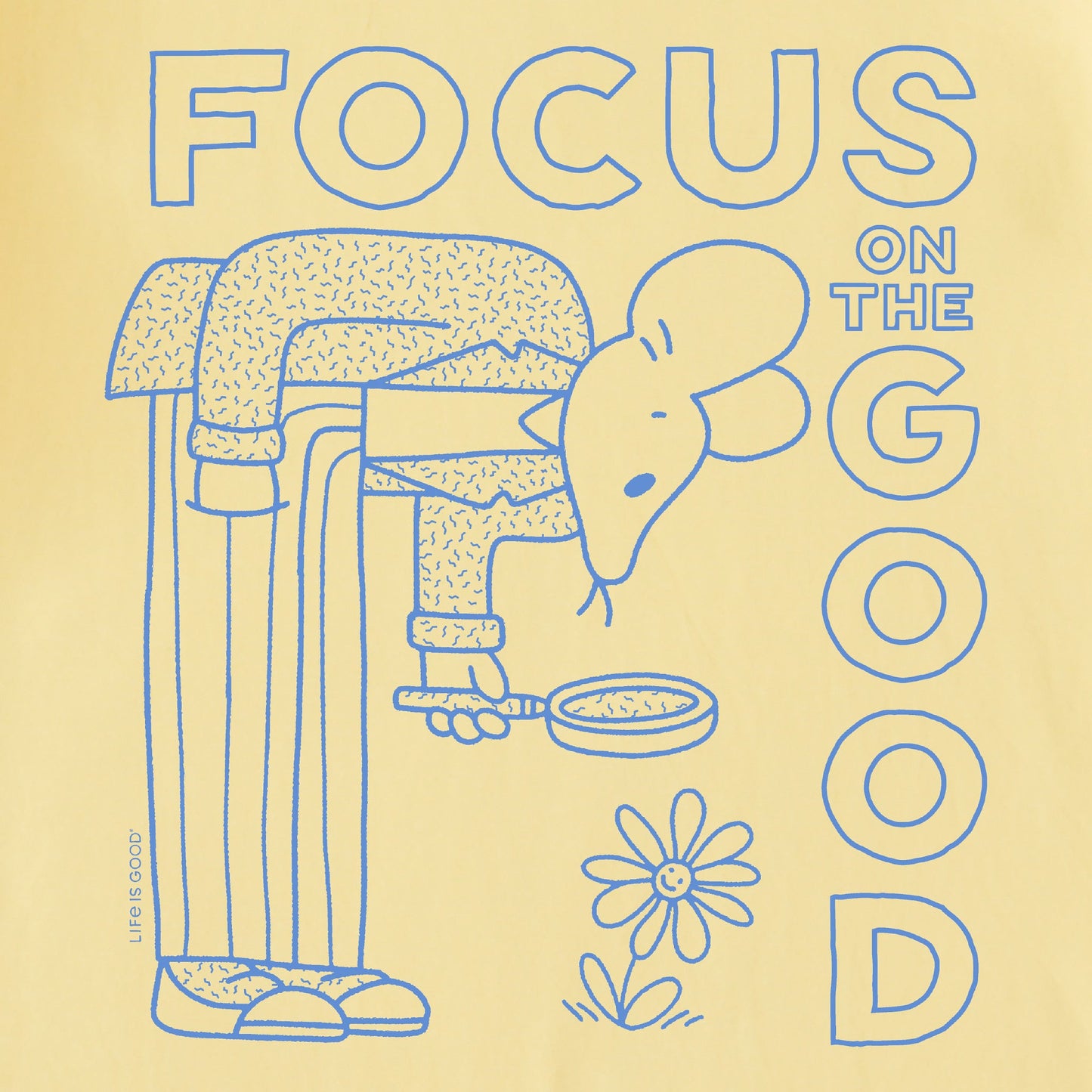 Women's Focus on the Good Mouse Short Sleeve Crusher Tee