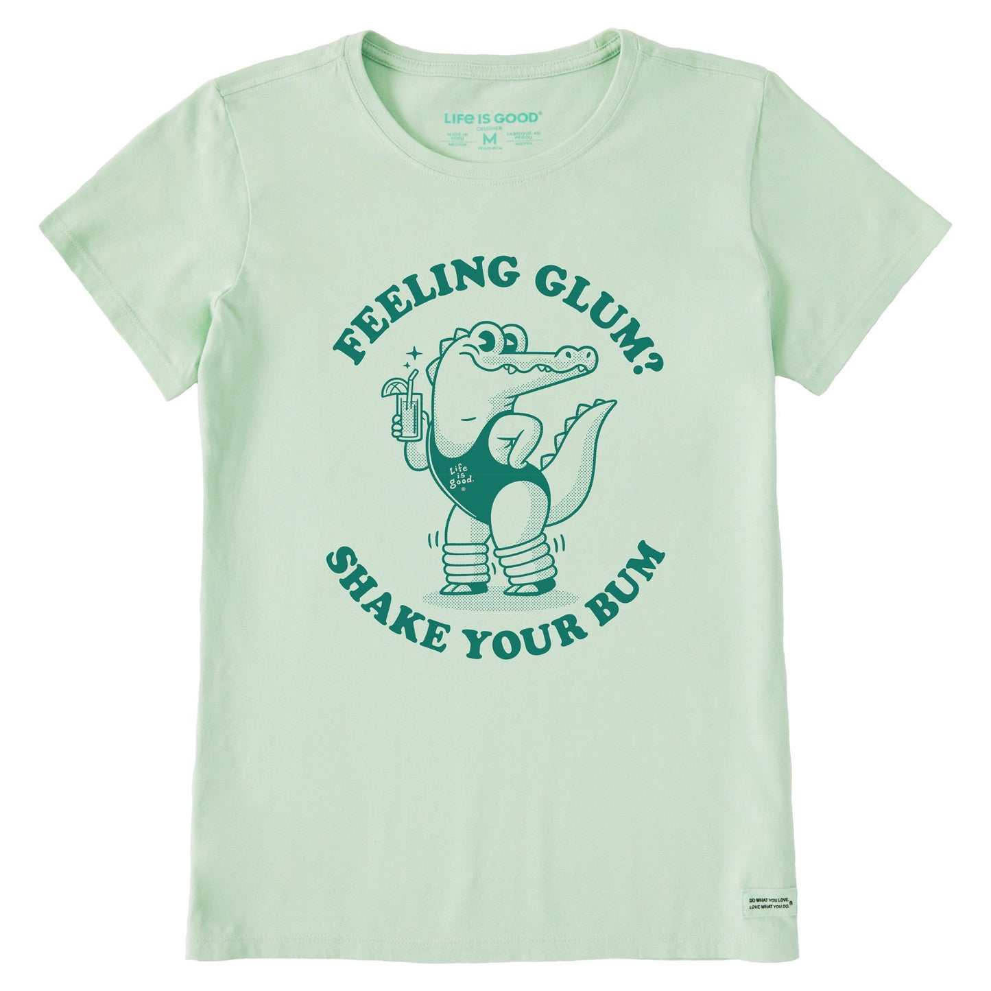 Women's Feeling Glum Crocodile Short Sleeve Crusher Tee