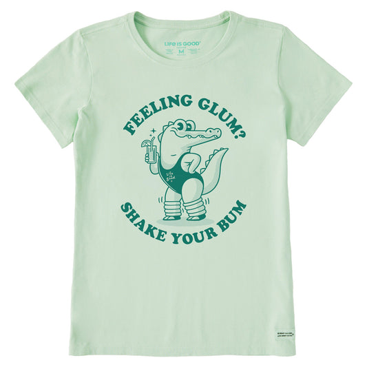 Women's Feeling Glum Crocodile Short Sleeve Crusher Tee