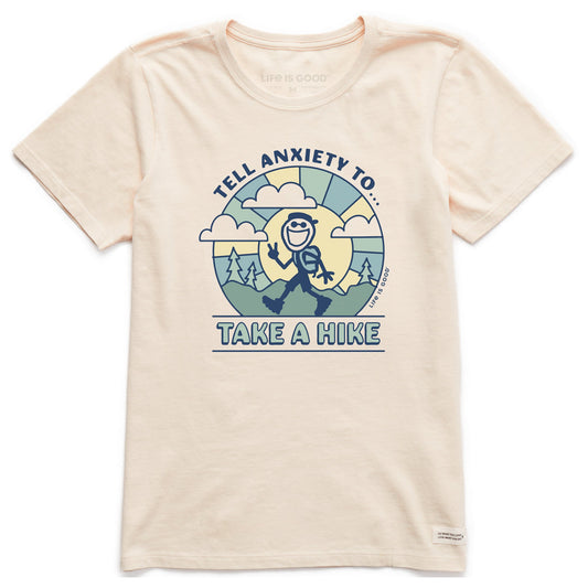 Women's Tell Anxiety to Take a Hike Jake Short Sleeve Crusher Tee
