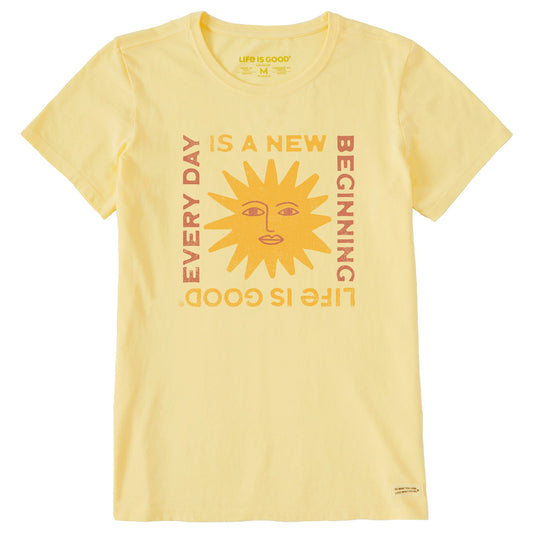 Women's New Beginning Sun Short Sleeve Crusher Tee