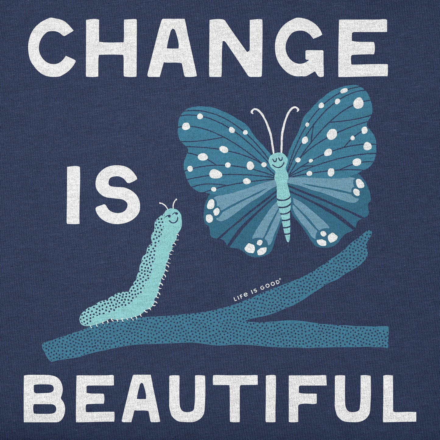 Women's Change is Beautiful Butterfly Short Sleeve Crusher Tee