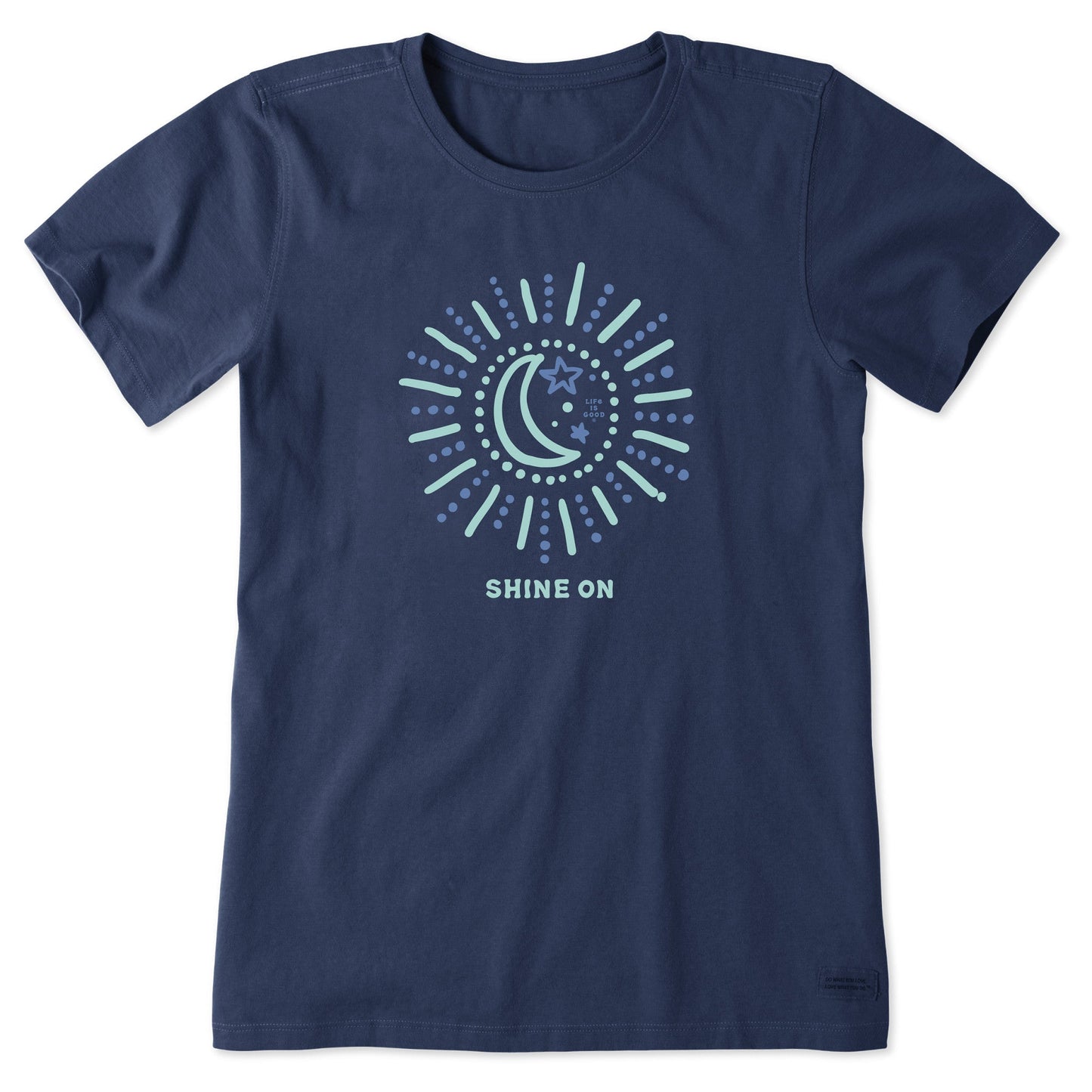 Women's Shine On Sun and Moon Short Sleeve Crusher Tee