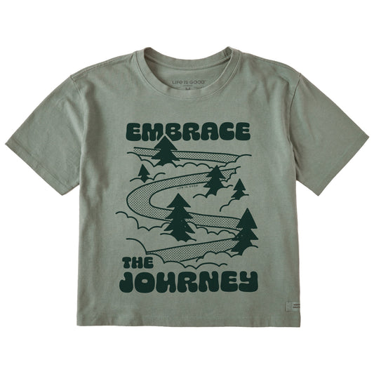 Women's Embrace the Journey Road Short Sleeve Crusher Boxy Tee