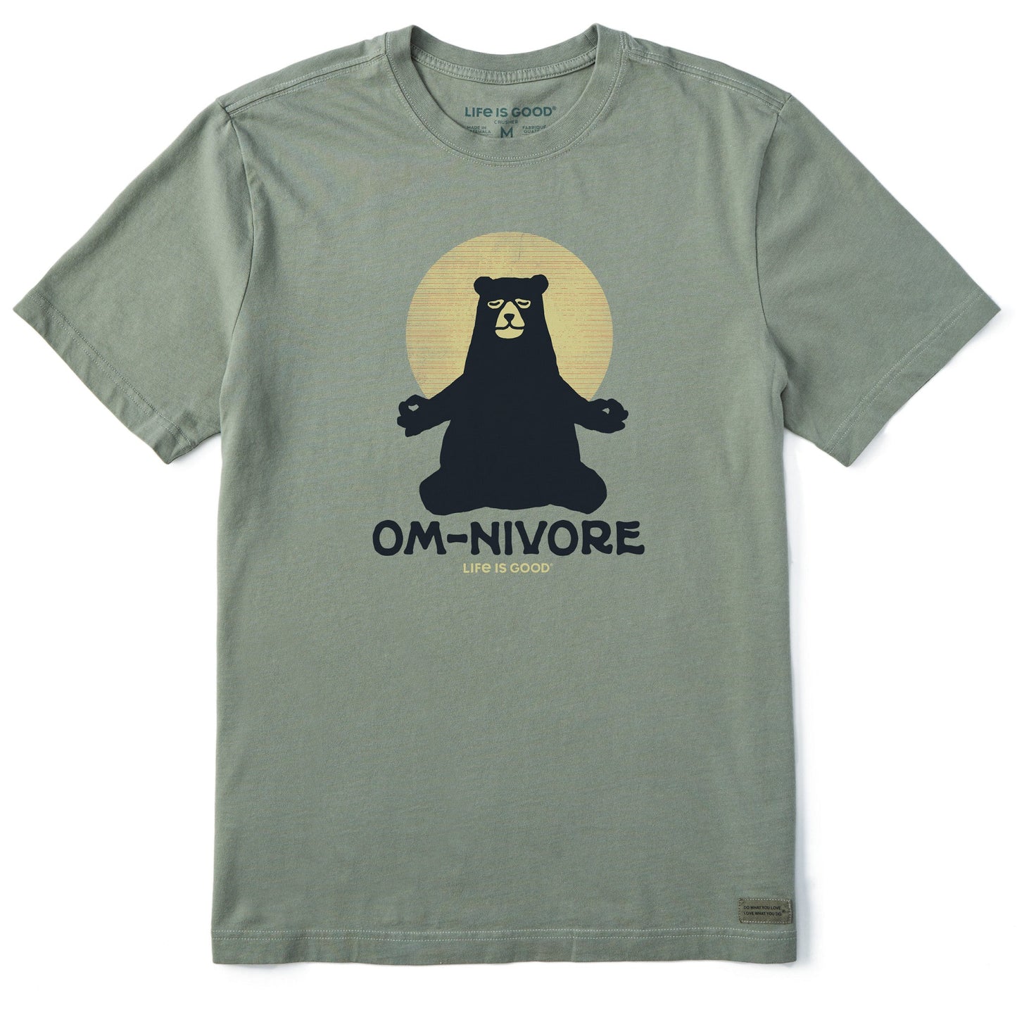 Men's Om-nivore Yoga Bear Short Sleeve Crusher Tee