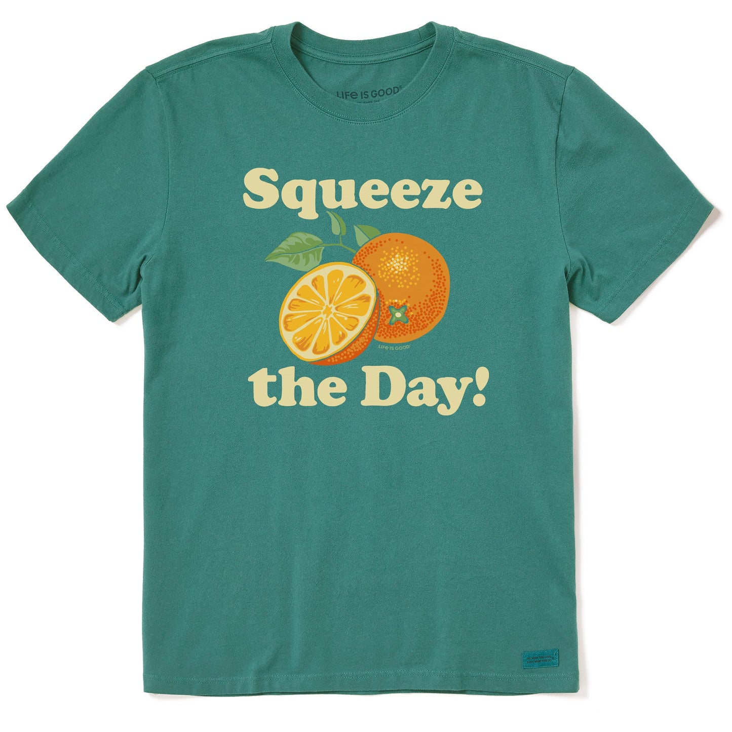 Men's Squeeze the Day Oranges Short Sleeve Crusher Tee