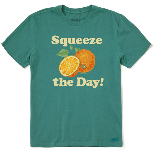 Men's Squeeze the Day Oranges Short Sleeve Crusher Tee
