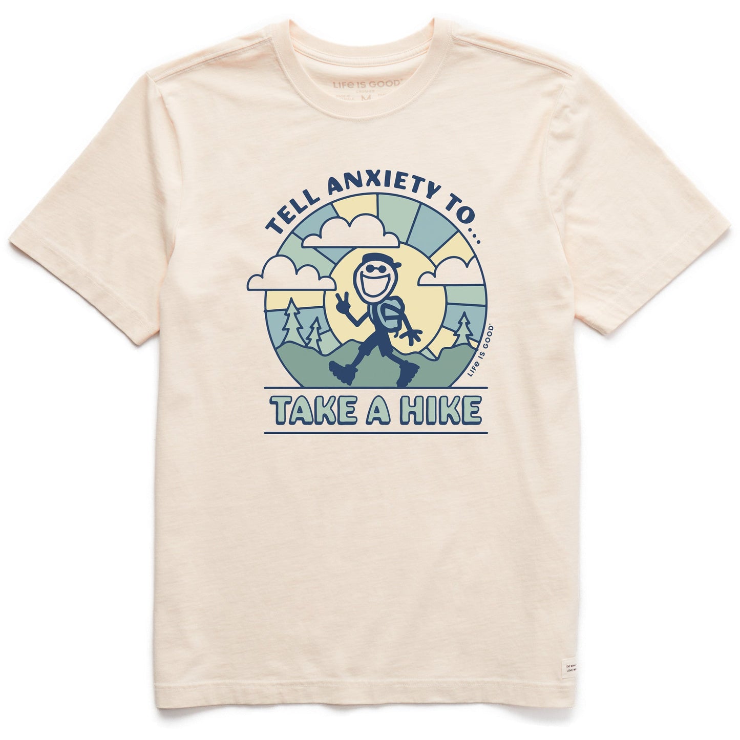 Men's Tell Anxiety to Take a Hike Jake Short Sleeve Crusher Tee