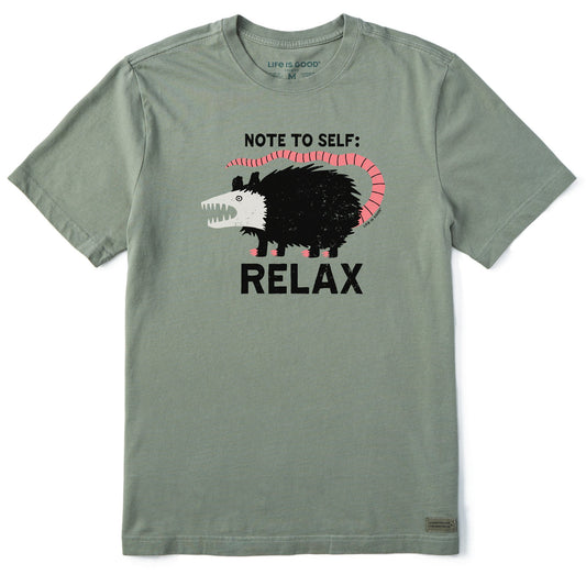 Men's Note to Self: Relax Short Sleeve Crusher Tee