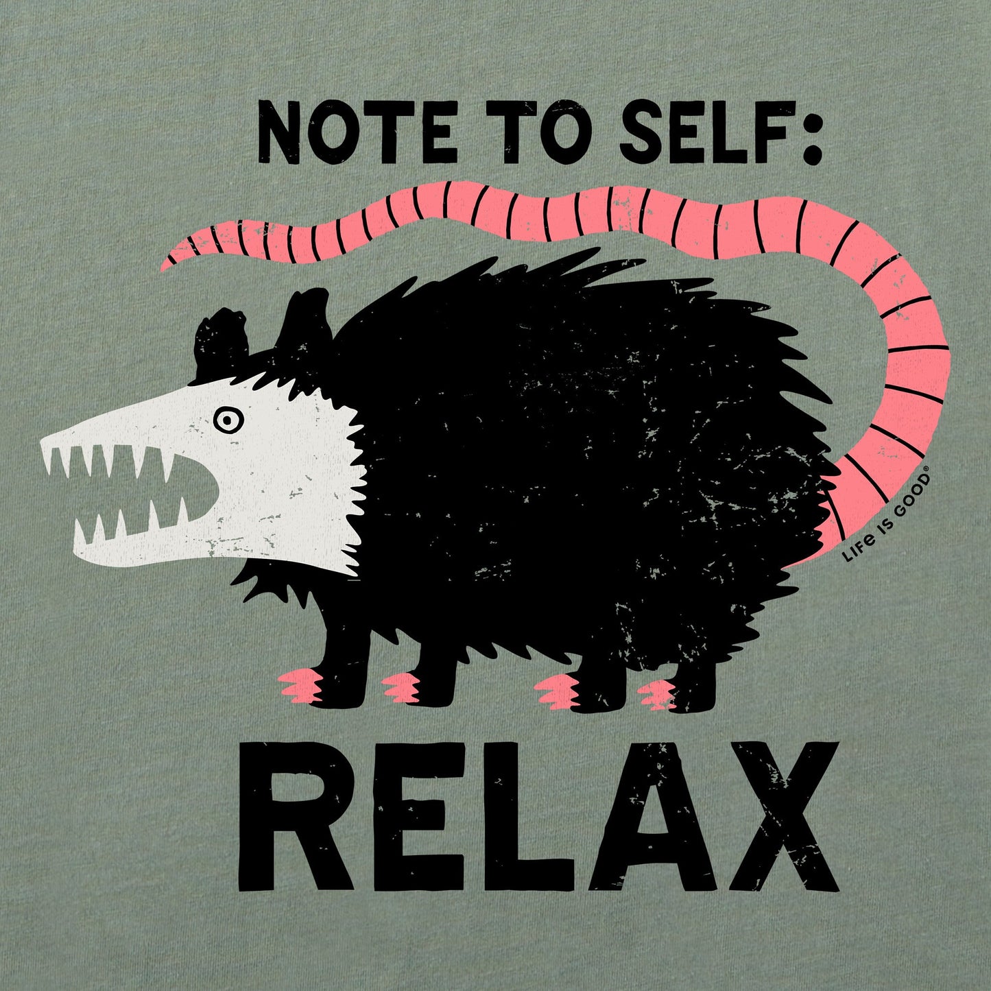 Men's Note to Self: Relax Short Sleeve Crusher Tee