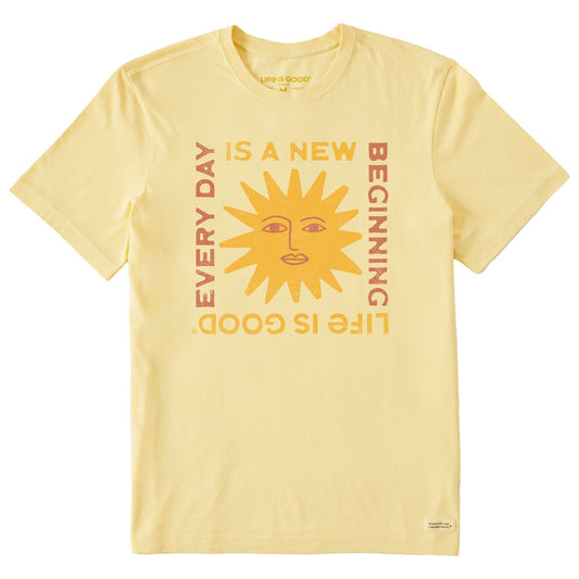 Men's New Beginning Sun Short Sleeve Crusher Tee