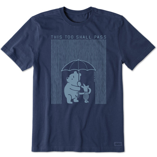 Men's This Too Shall Pass Winnie Short Sleeve Crusher Tee