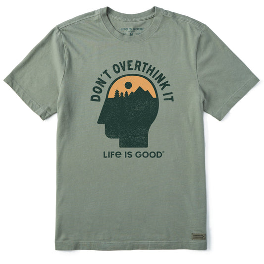 Men's Don't Overthink It Head Short Sleeve Crusher Tee