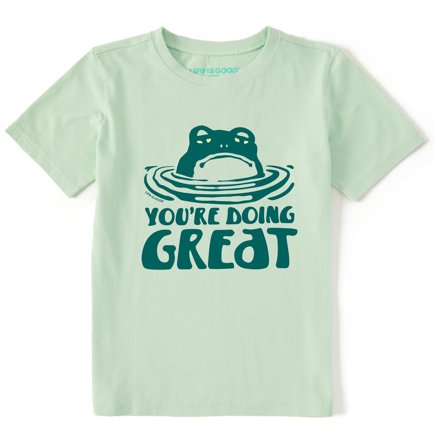 Kids You're Doing Great Frog Short Sleeve Crusher Tee