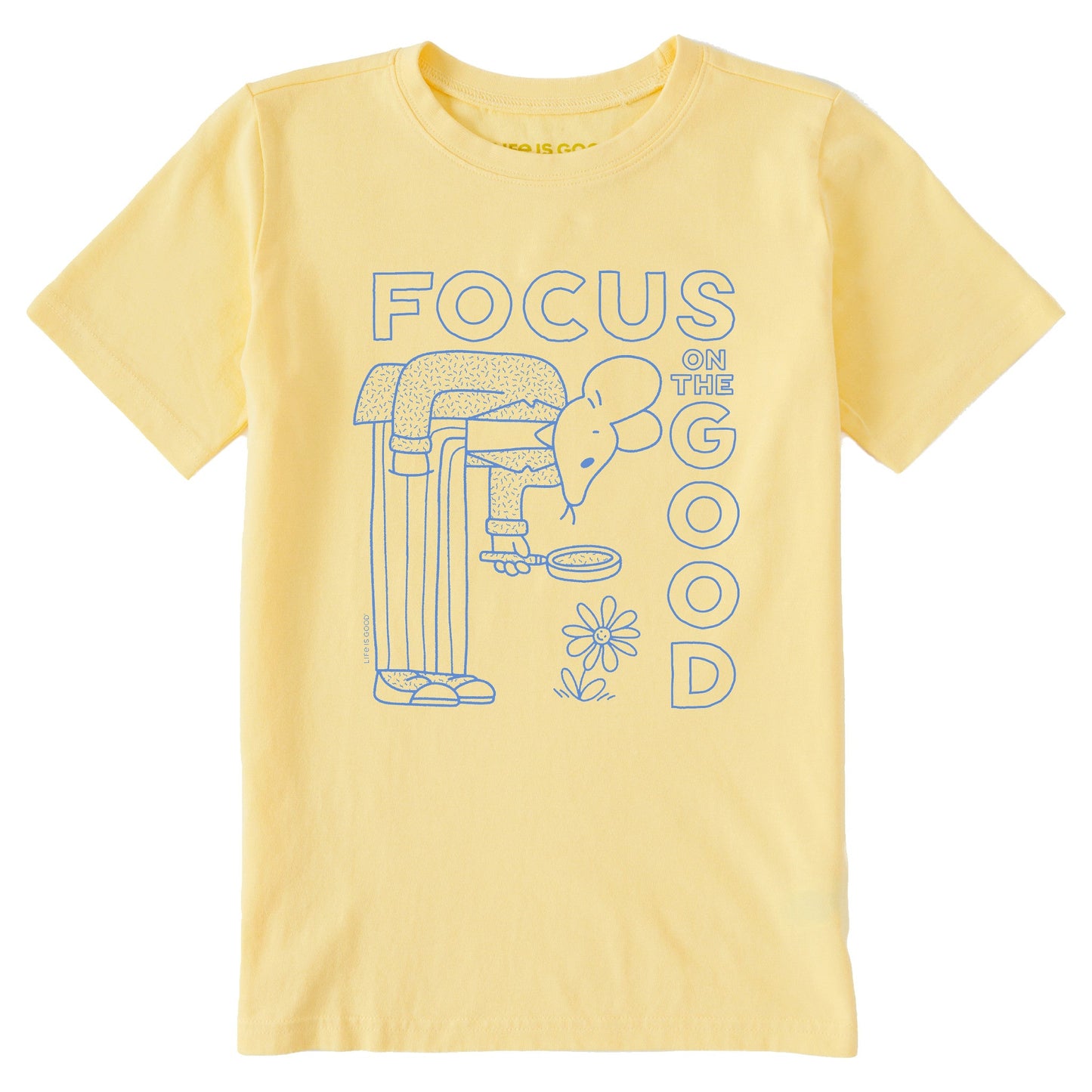 Kids Focus on the Good Mouse Short Sleeve Crusher Tee