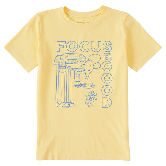 Kids Focus on the Good Mouse Short Sleeve Crusher Tee