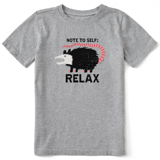 Kids Note to Self: Relax Short Sleeve Crusher Tee