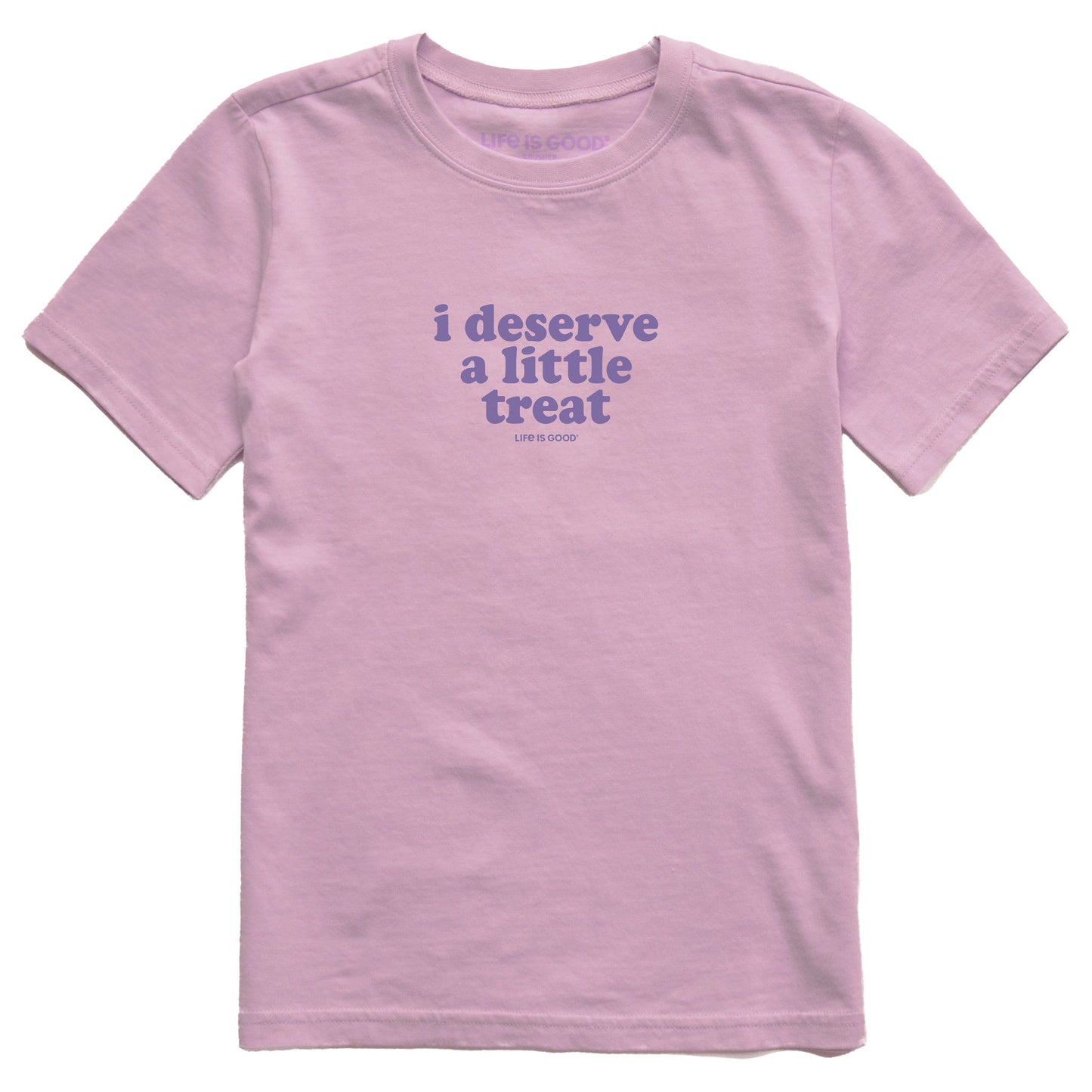 Kids I Deserve A Little Treat Short Sleeve Crusher Tee
