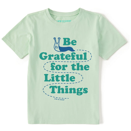 Kids Be Grateful for the Little Things Slug Short Sleeve Crusher Tee