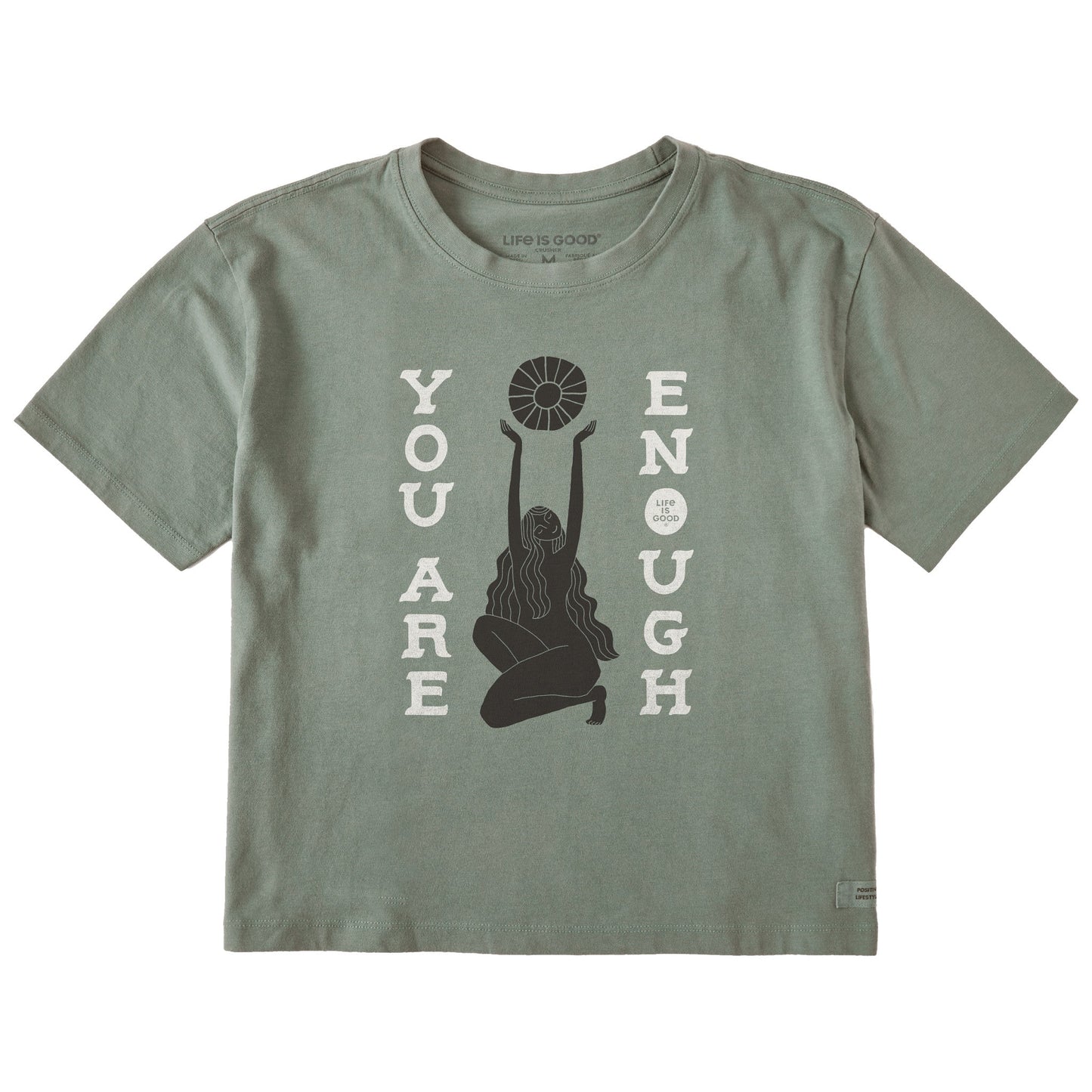Women's You Are Enough Short Sleeve Crusher Boxy Tee