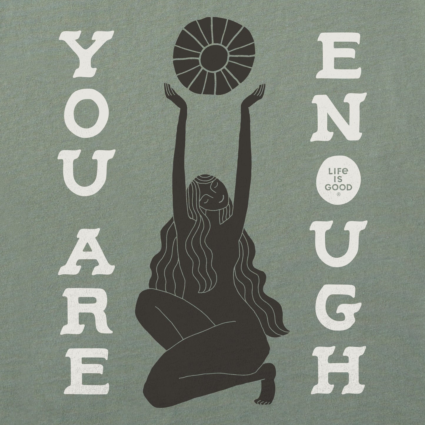 Women's You Are Enough Short Sleeve Crusher Boxy Tee