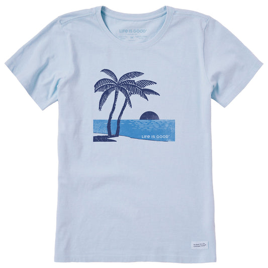 Women's Sunset Two Palms Short Sleeve Crusher Tee
