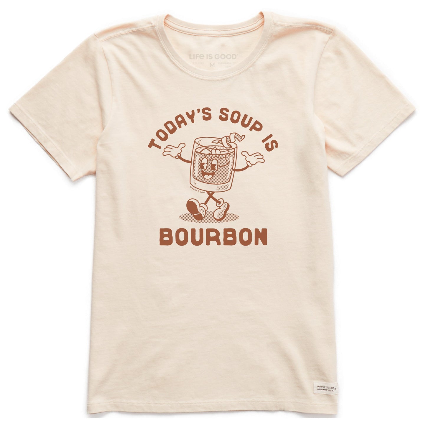 Women's Today's Soup is Bourbon Short Sleeve Crusher Tee