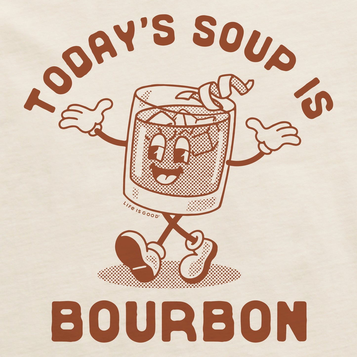 Women's Today's Soup is Bourbon Short Sleeve Crusher Tee