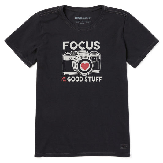 Women's Focus on the Good Stuff Camera Short Sleeve Tee