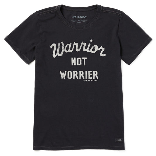 Women's Warrior Not Worrier Script Short Sleeve Tee