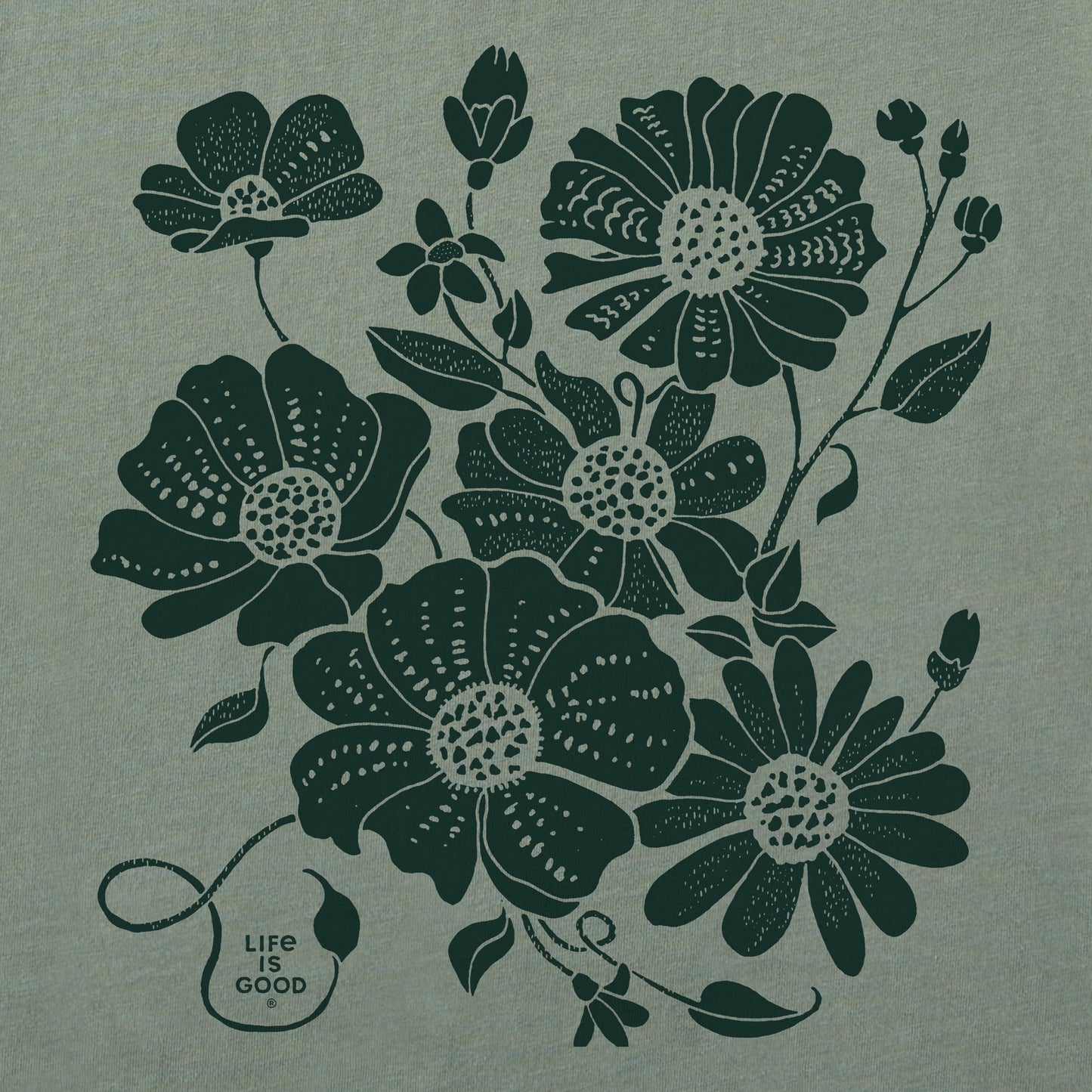 Women's Sweet Blossoms Short Sleeve Crusher Tee