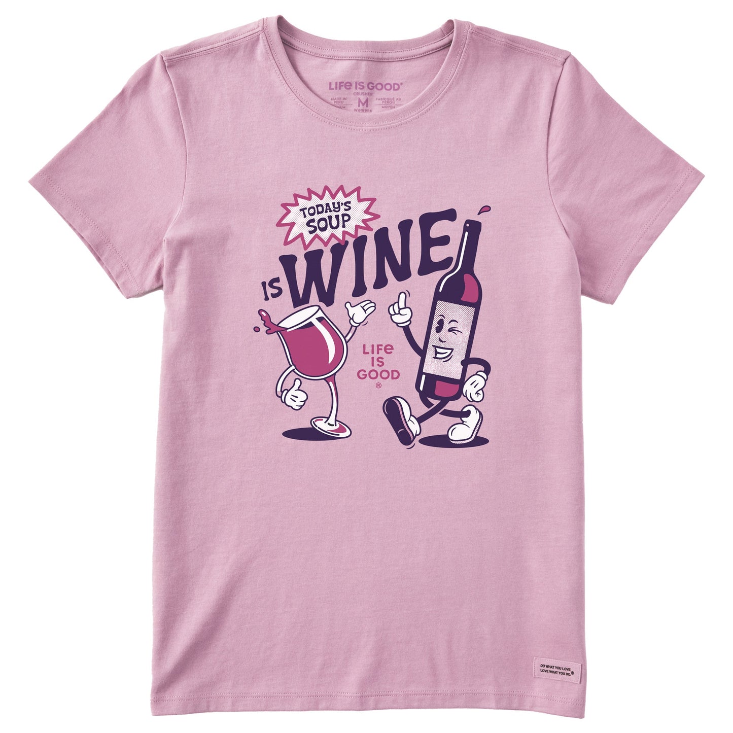 Women's Today's Soup is Wine Short Sleeve Tee