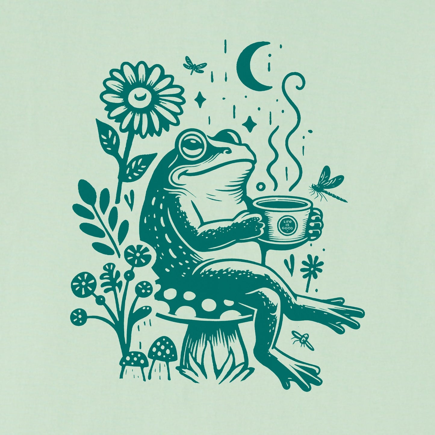 Women's Frog on Break Short Sleeve Crusher Boxy Tee