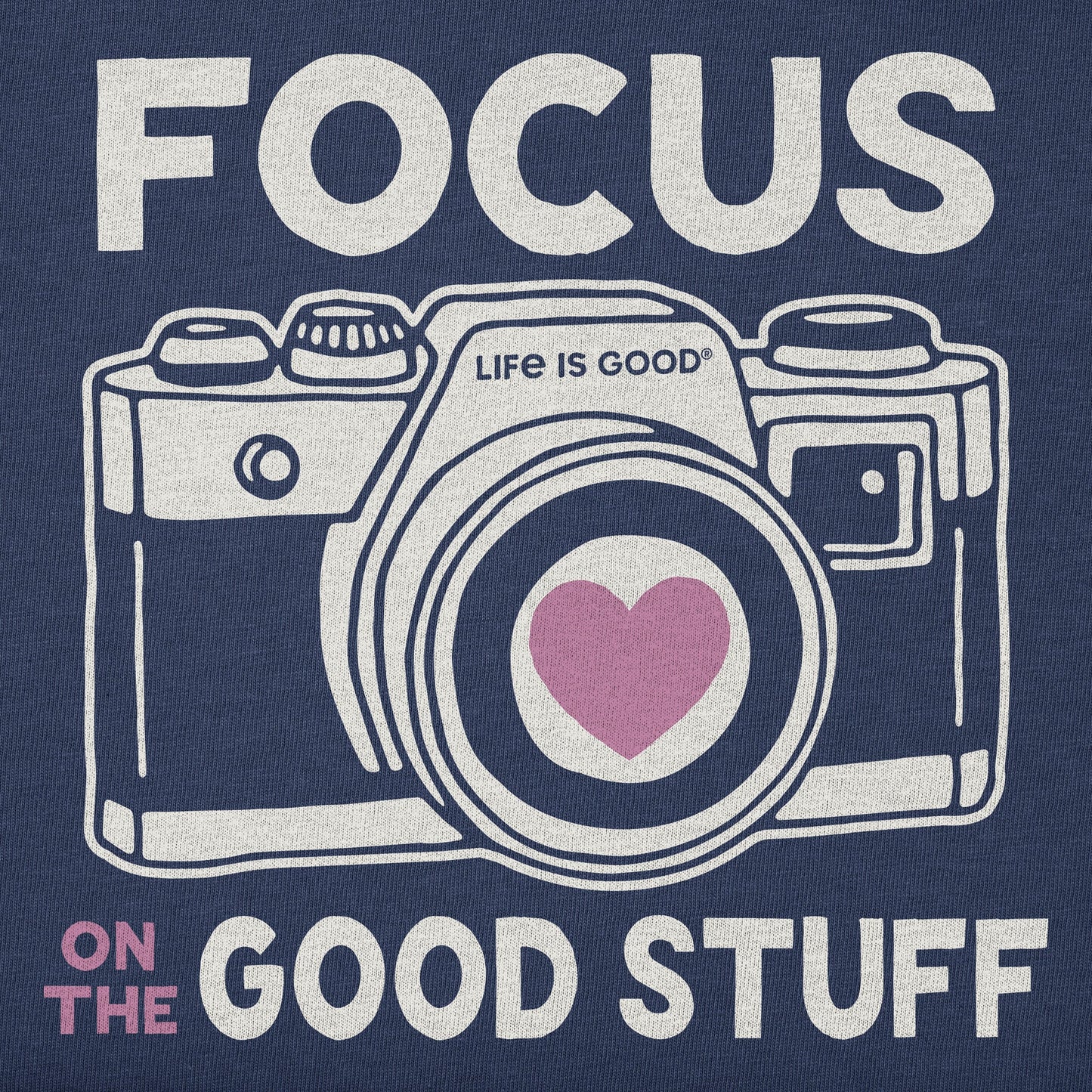Women's Focus on the Good Stuff Camera Short Sleeve Crusher Boxy Tee
