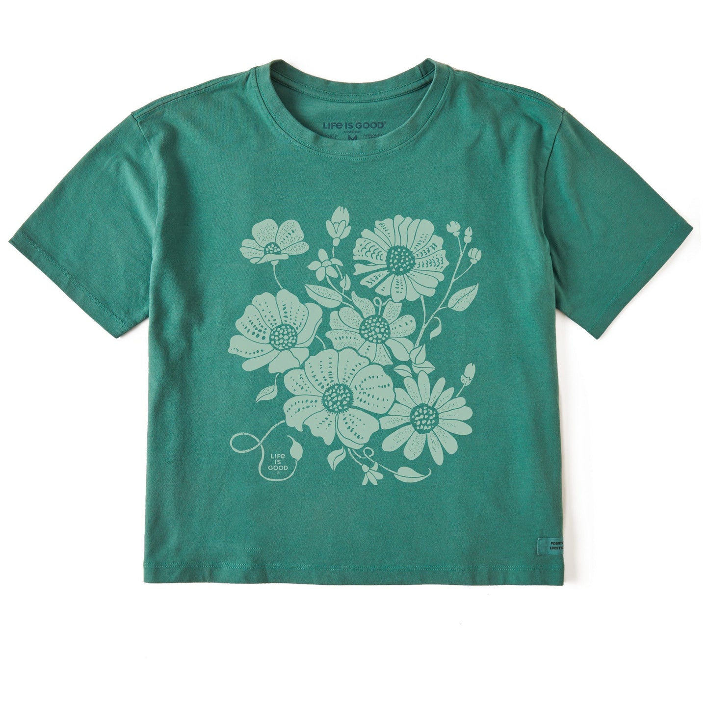 Women's Sweet Blossoms Short Sleeve Crusher Boxy Tee