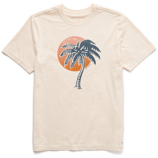 Men's Palm Tree Sunset Short Sleeve Crusher Tee