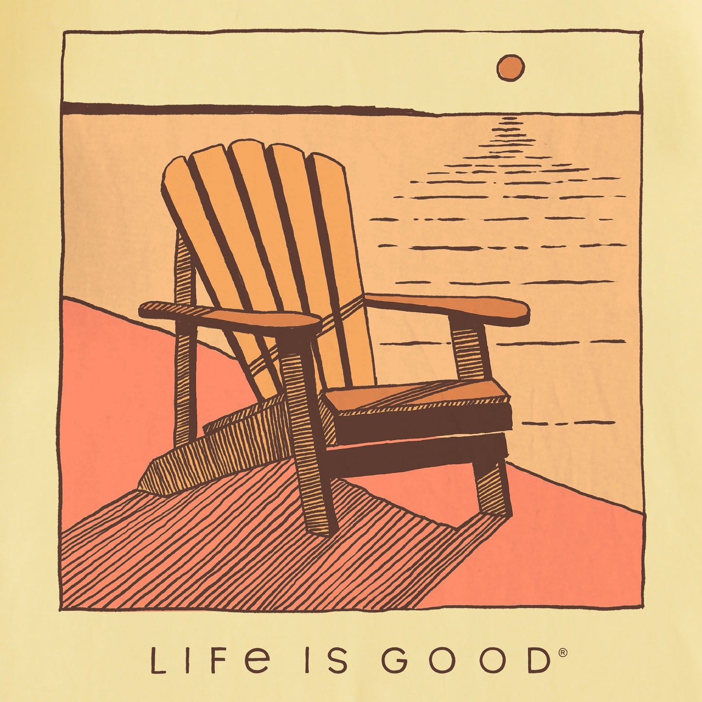 Men's Adirondack Sunset Short Sleeve Tee