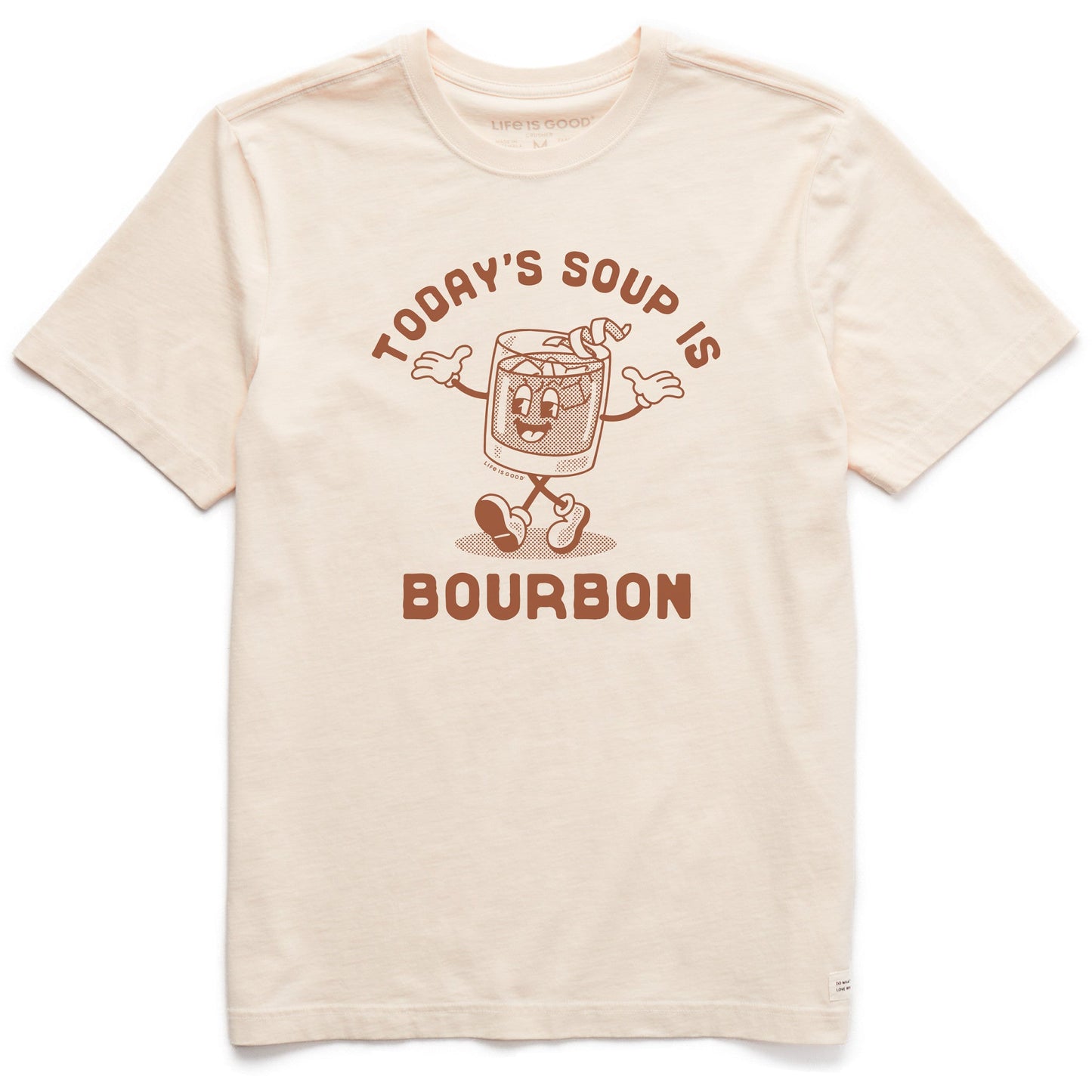 Men's Today's Soup is Bourbon Short Sleeve Crusher Tee